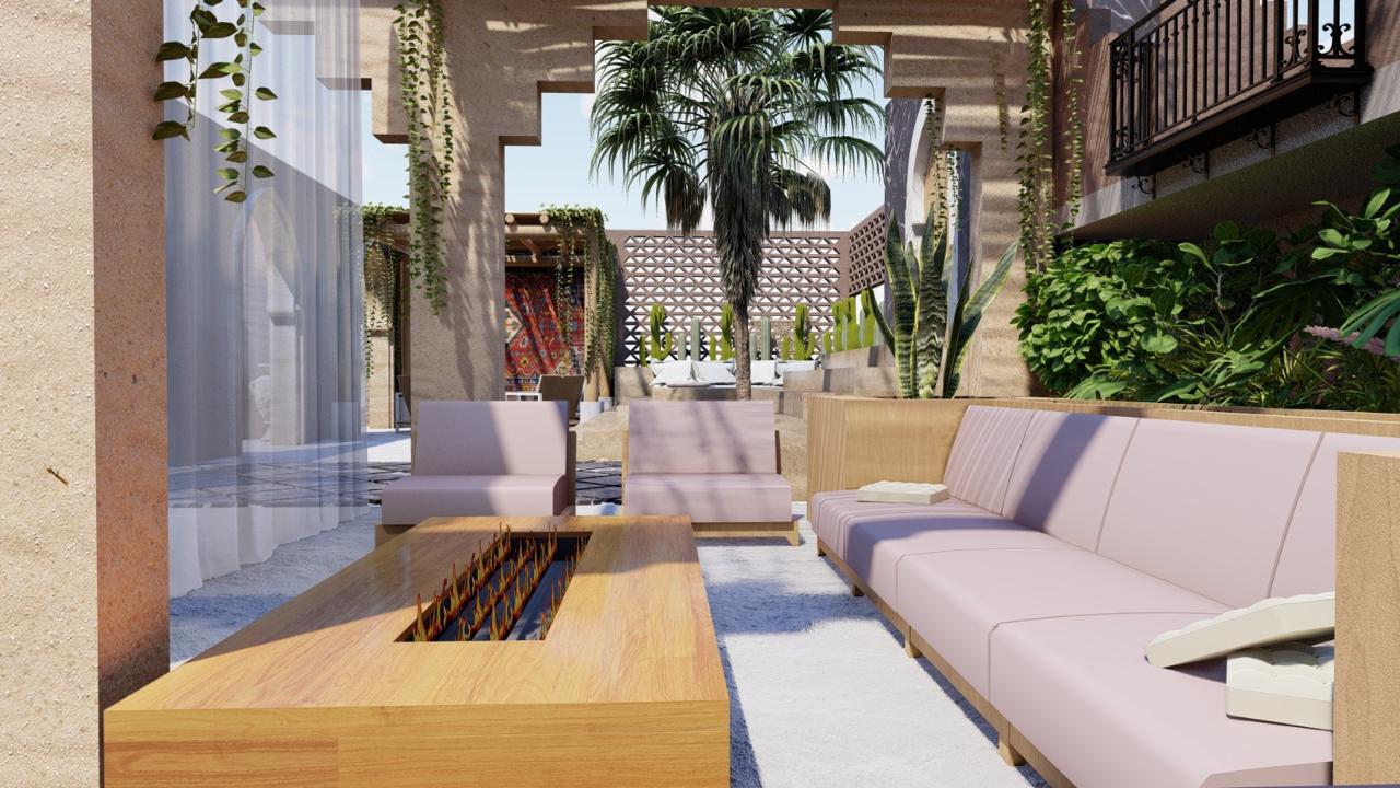 Couples treatment room with dual massage tables